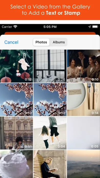 VideoStamper:Add Text to Video স্ক্রিনশট