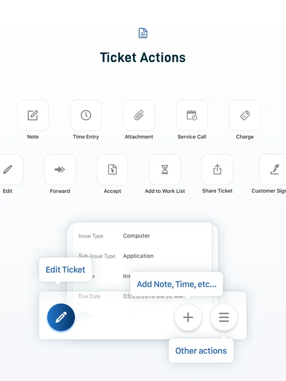 Autotask LiveMobile iPad  Screenshots