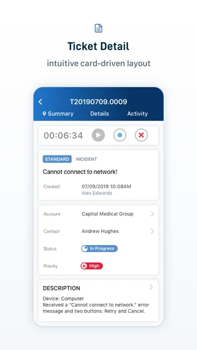 Autotask LiveMobile Screenshots