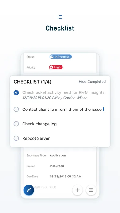 Autotask LiveMobile Screenshots