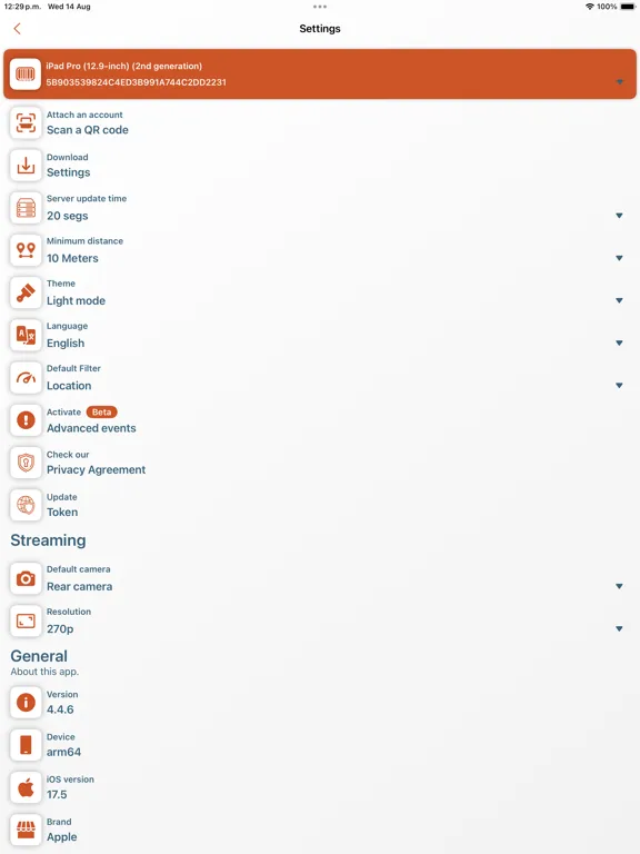 Tangkapan skrin Autotrack Tracker iPad 