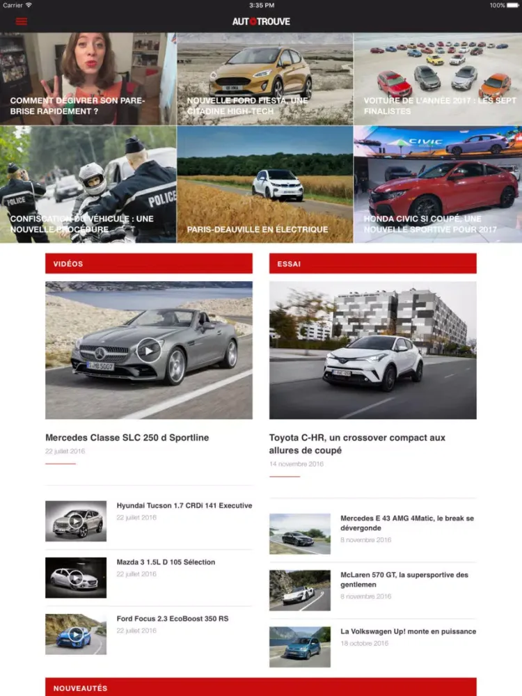 Tangkapan skrin AUTO-TROUVE iPad 