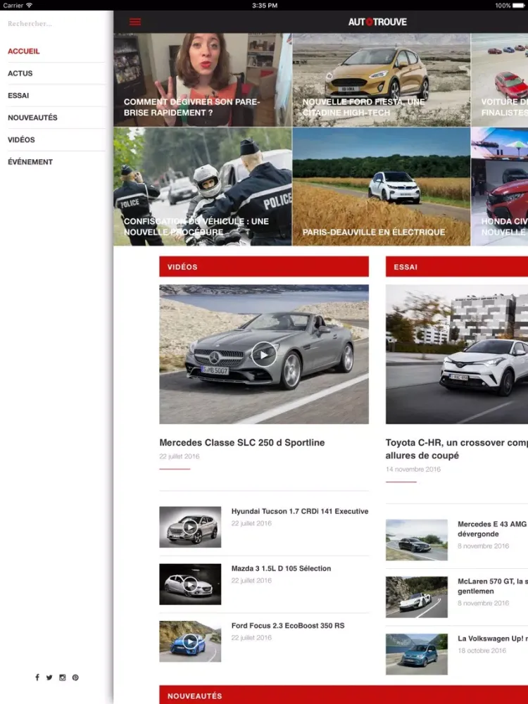 Tangkapan skrin AUTO-TROUVE iPad 