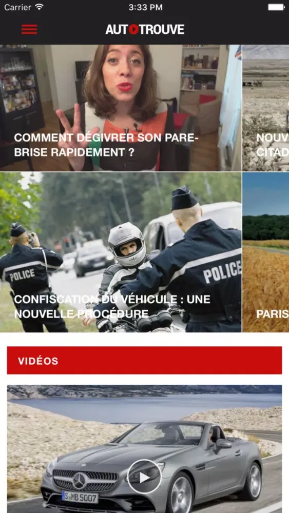 Tangkapan skrin AUTO-TROUVE