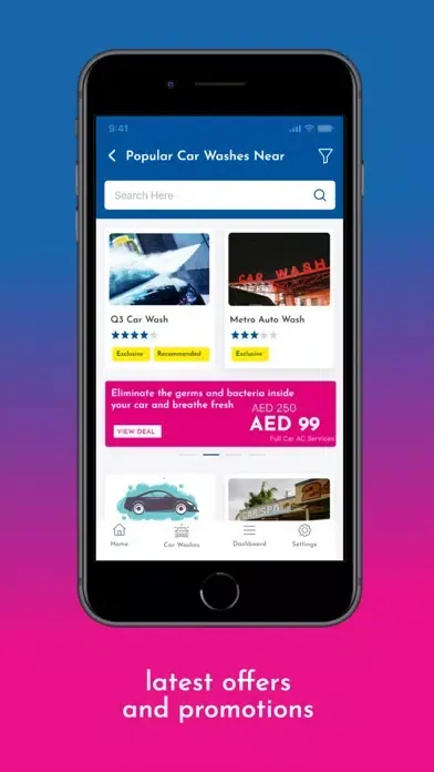 Tangkapan skrin Autovay – Car Wash Near Me UAE