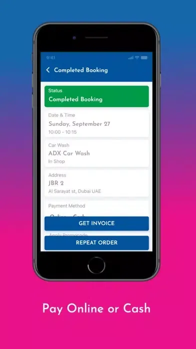 Tangkapan skrin Autovay – Car Wash Near Me UAE