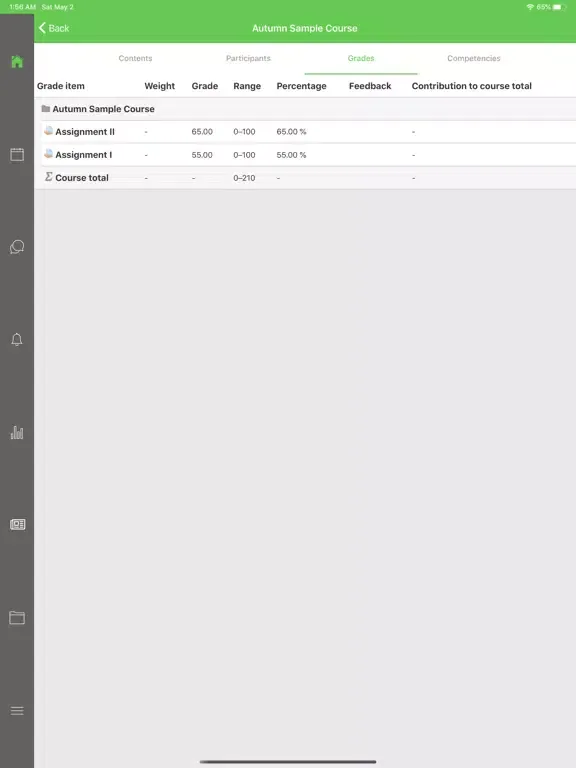 Screenshot di Autumn OEP iPad 