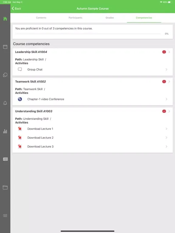 Screenshot di Autumn OEP iPad 