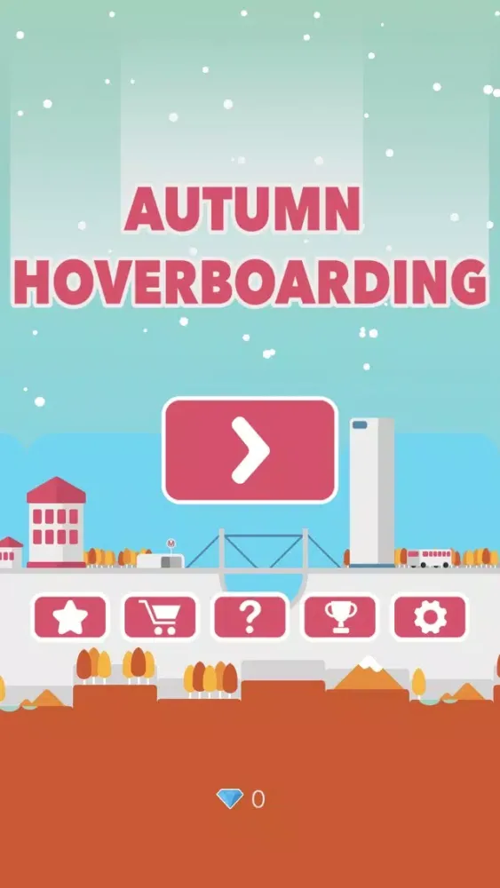 Captures d'écran de Autumn Hoverboarding - Addicting Hoverboard game