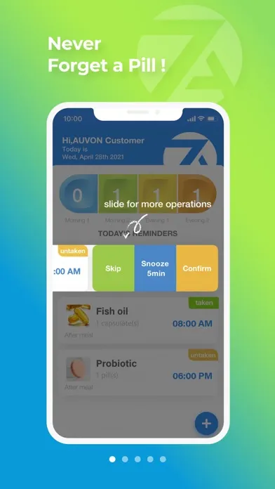 AUVON: Pill Reminder Screenshots