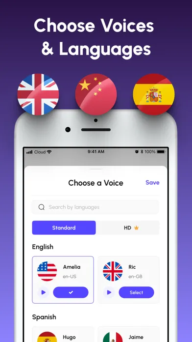 Text to Speech – Read Aloud سکرین شاٹس