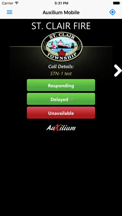 ภาพหน้าจอของ Auxilium Mobile