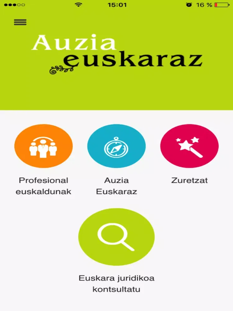 Auzia Euskaraz (epaiBi) iPad  Screenshots