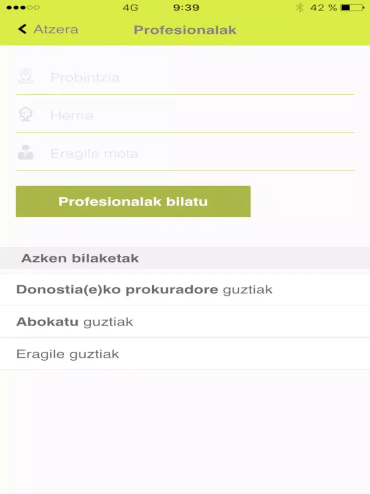 Auzia Euskaraz (epaiBi) iPad  Screenshots