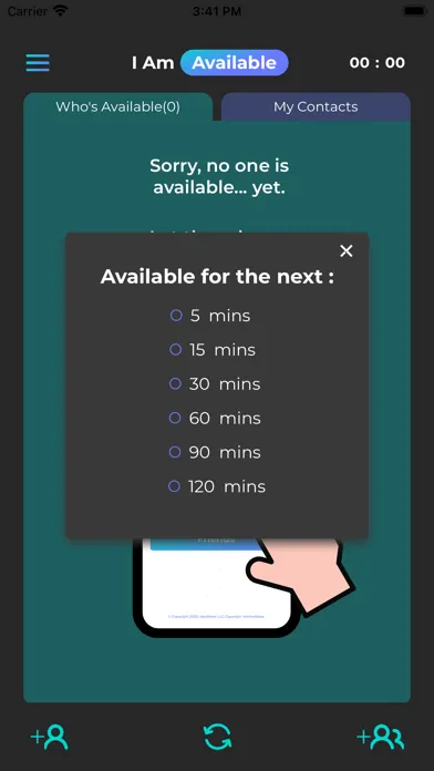 Tangkapan layar I Am Available