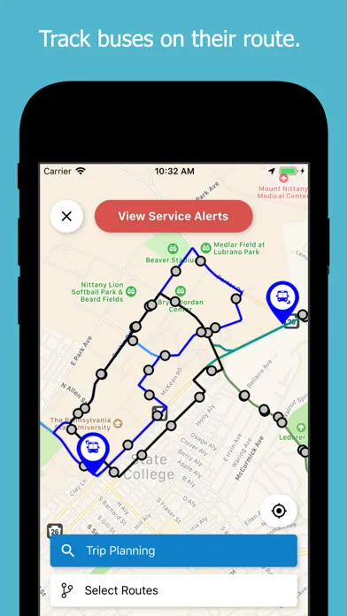 Capturas de pantalla de myStop Mobile