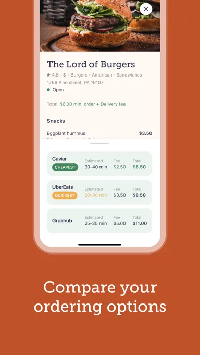 Tangkapan layar Availyst: Find Food Faster