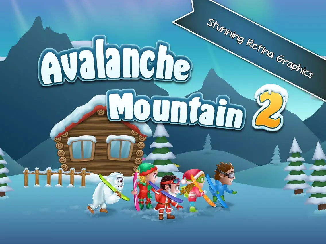 Avalanche Mountain 2 - Hit The Slopes on The Top Free Extreme Snowboarding Racing Game iPad  Screenshots