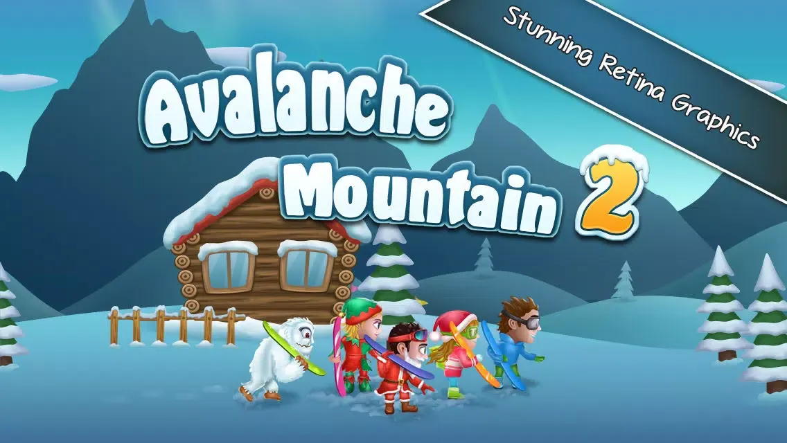 Avalanche Mountain 2 - Hit The Slopes on The Top Free Extreme Snowboarding Racing Game Screenshots