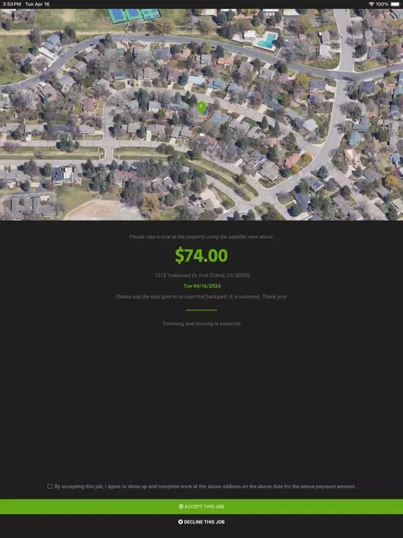 MowJo: Lawn Care On Demand iPad  Screenshots