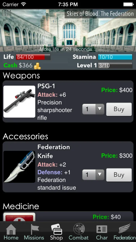 Screenshot di Skies of Blood - Sci-Fi RPG