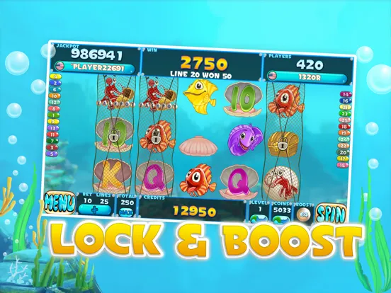 Fishy Slots HD Fun iPad  سکرین شاٹس