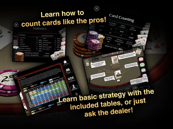 تصاویر Blackjack Pro: 21 Vegas Casino iPad 