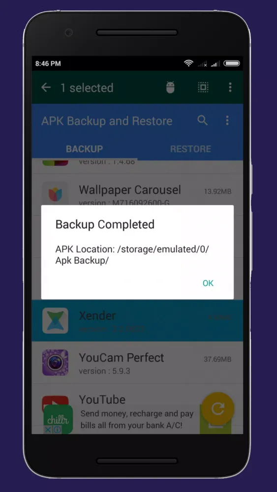 Apk Backup Restore Screenshots