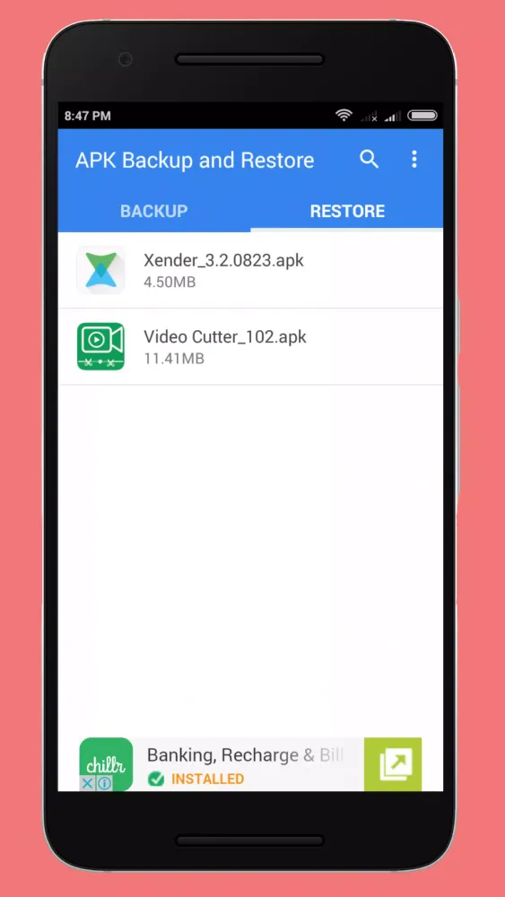 Apk Backup Restore Screenshots