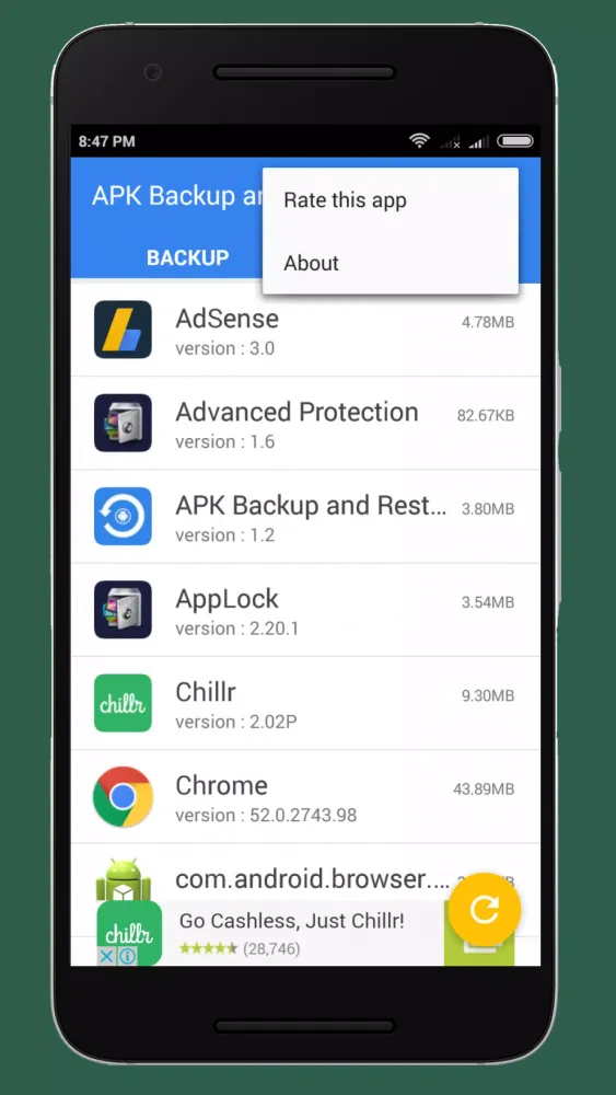 Apk Backup Restore Screenshots