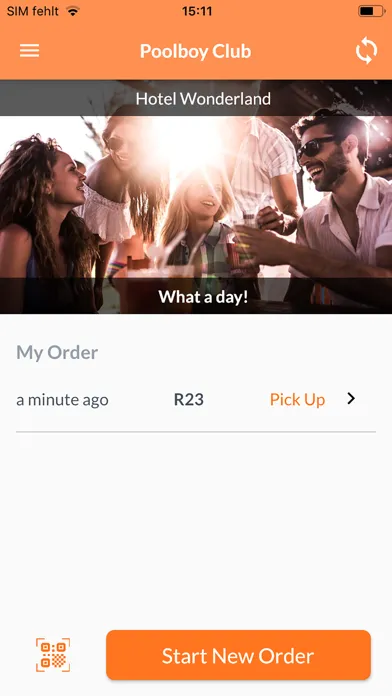 Capturas de tela do Poolboy - Ordering App