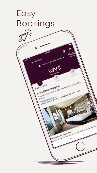 Tangkapan layar Avani Hotels