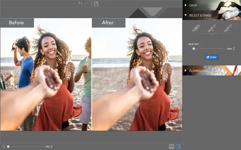 Скриншоты inPixio Photo Eraser