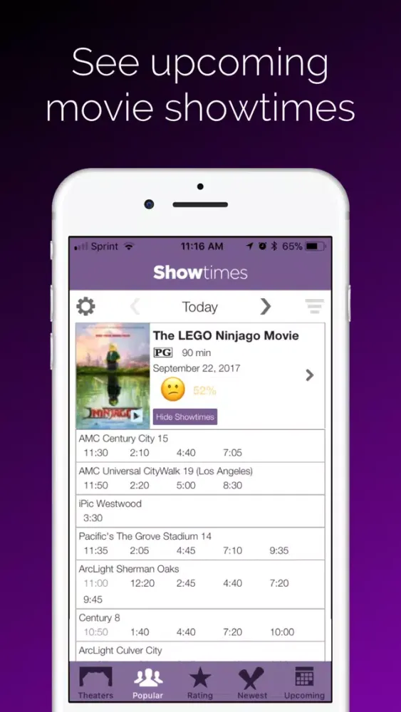 Screenshot di Showtimes - Movie Tickets