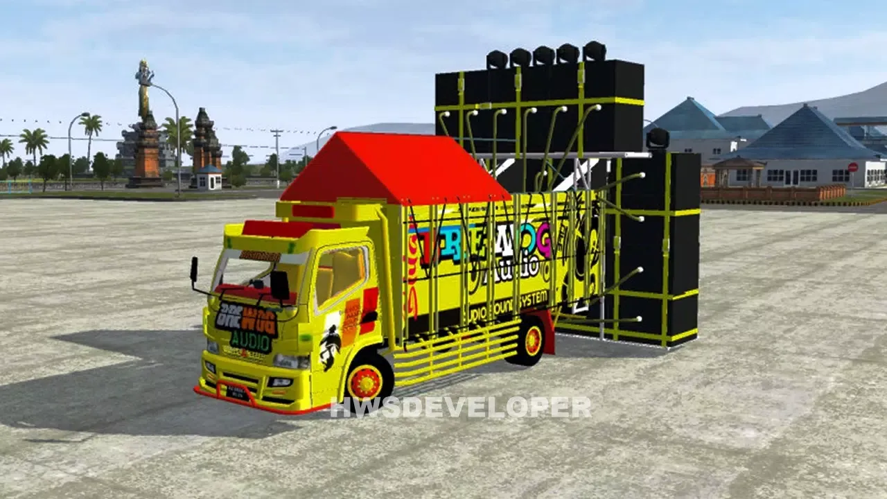 Capturas de tela do Mod Bussid DJ Truck Simulator