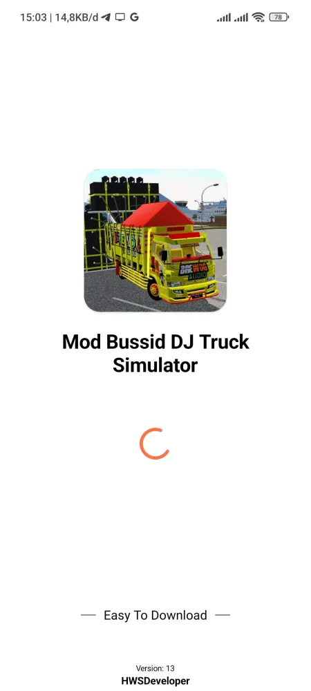Capturas de tela do Mod Bussid DJ Truck Simulator