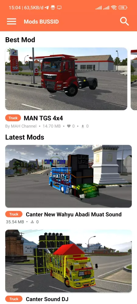 Capturas de tela do Mod Bussid DJ Truck Simulator