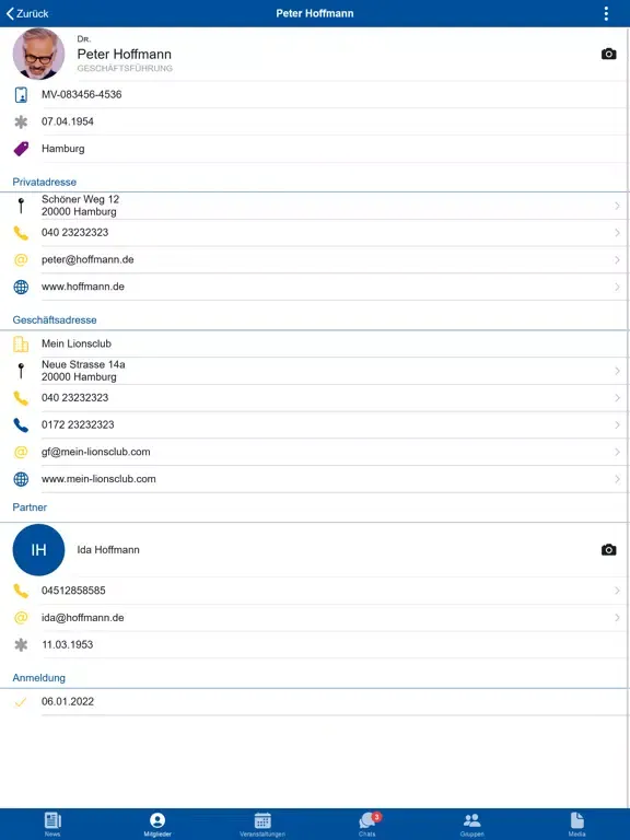 Capturas de pantalla de Lions-App iPad 