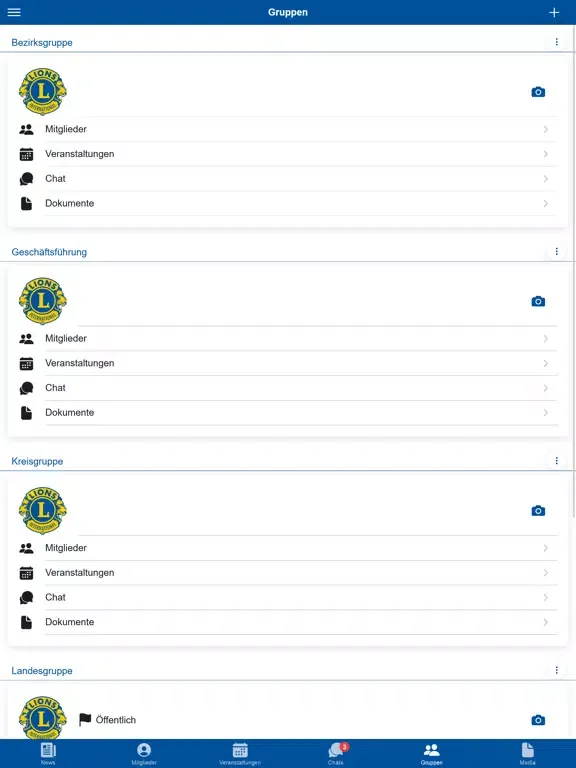 Capturas de pantalla de Lions-App iPad 