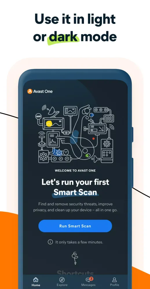 Capturas de tela do Avast One