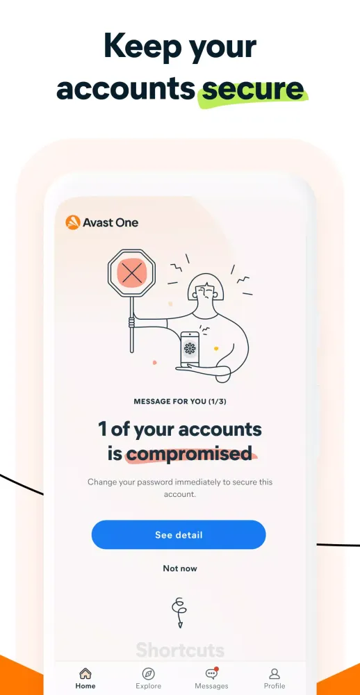 Capturas de tela do Avast One