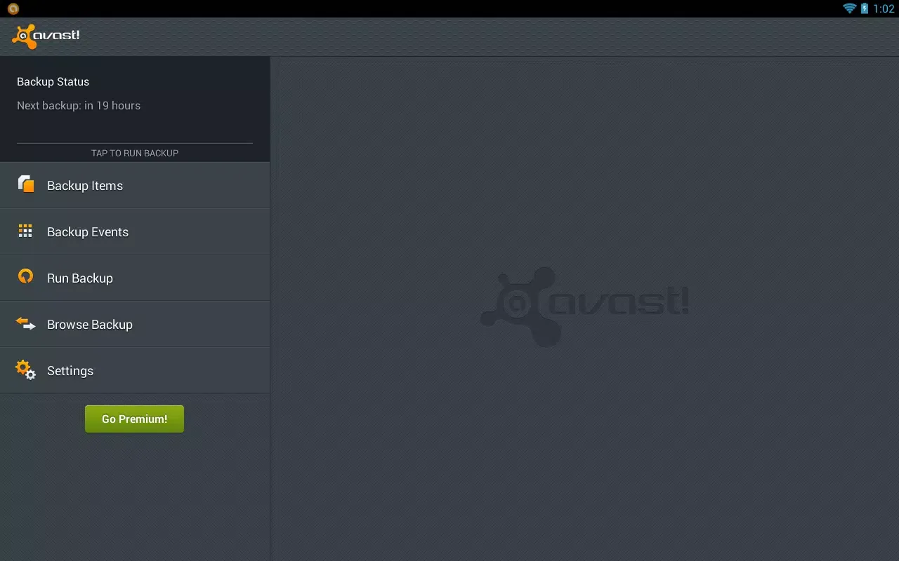 avast! Mobile Backup Ekran Görüntüleri