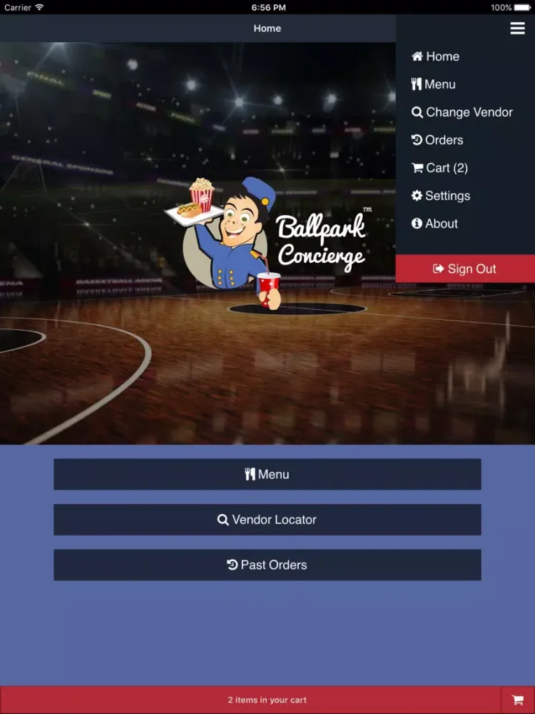 Capturas de pantalla de Ballpark Concierge iPad 