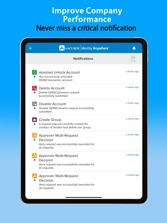 Avatier Mobile iPad  स्क्रीनशॉट