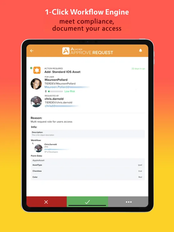 Avatier Mobile iPad  स्क्रीनशॉट