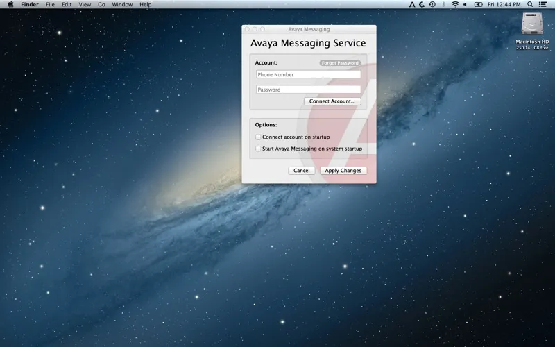 Avaya Messaging Service スクリーンショット