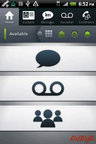 Screenshot di Avaya one-X Mobile Preferred for IP Office