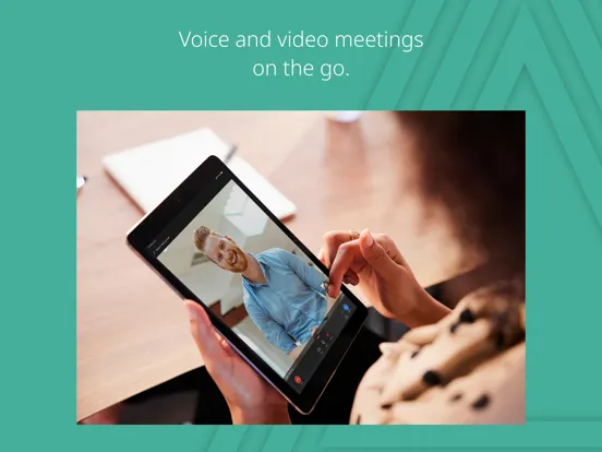 Ảnh chụp màn hình của Avaya Spaces iPad 