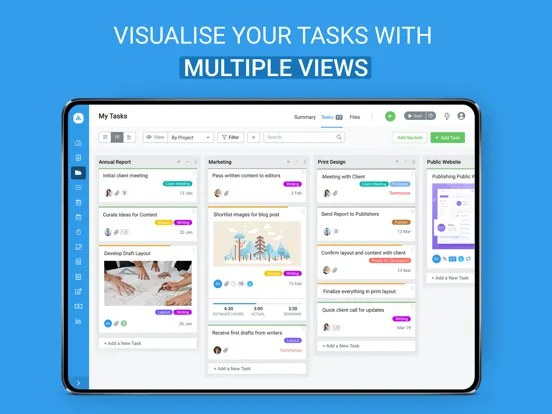 Avaza - Unified Team Work iPad  Screenshots