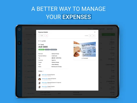 Avaza - Unified Team Work iPad  Screenshots